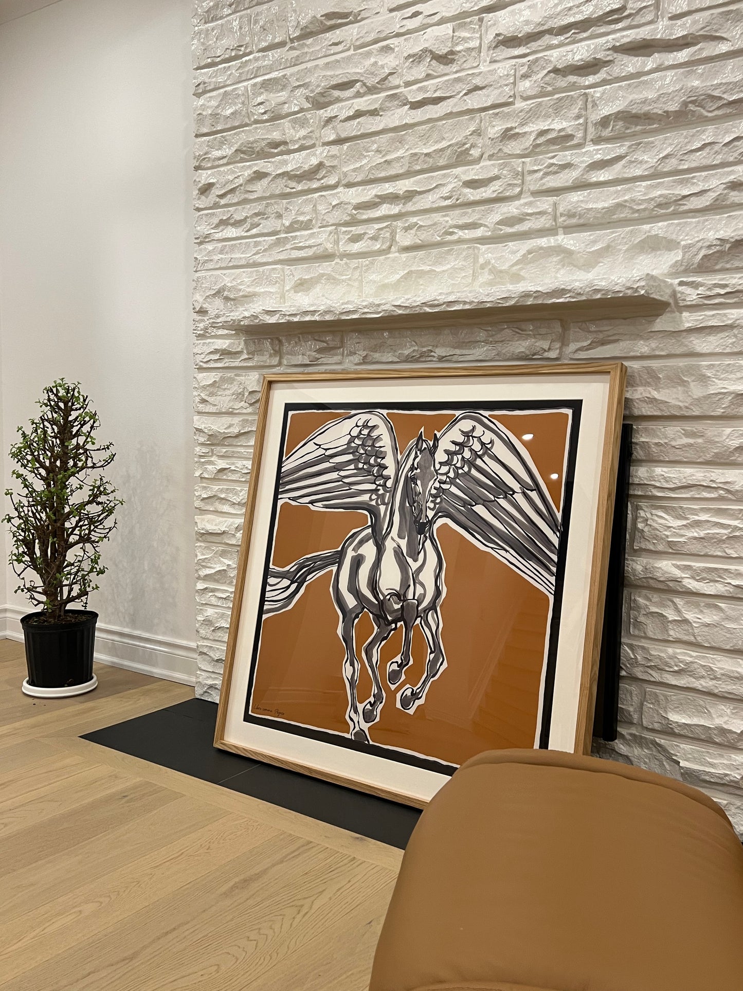 Frame for 90cm scarfs - natural wood